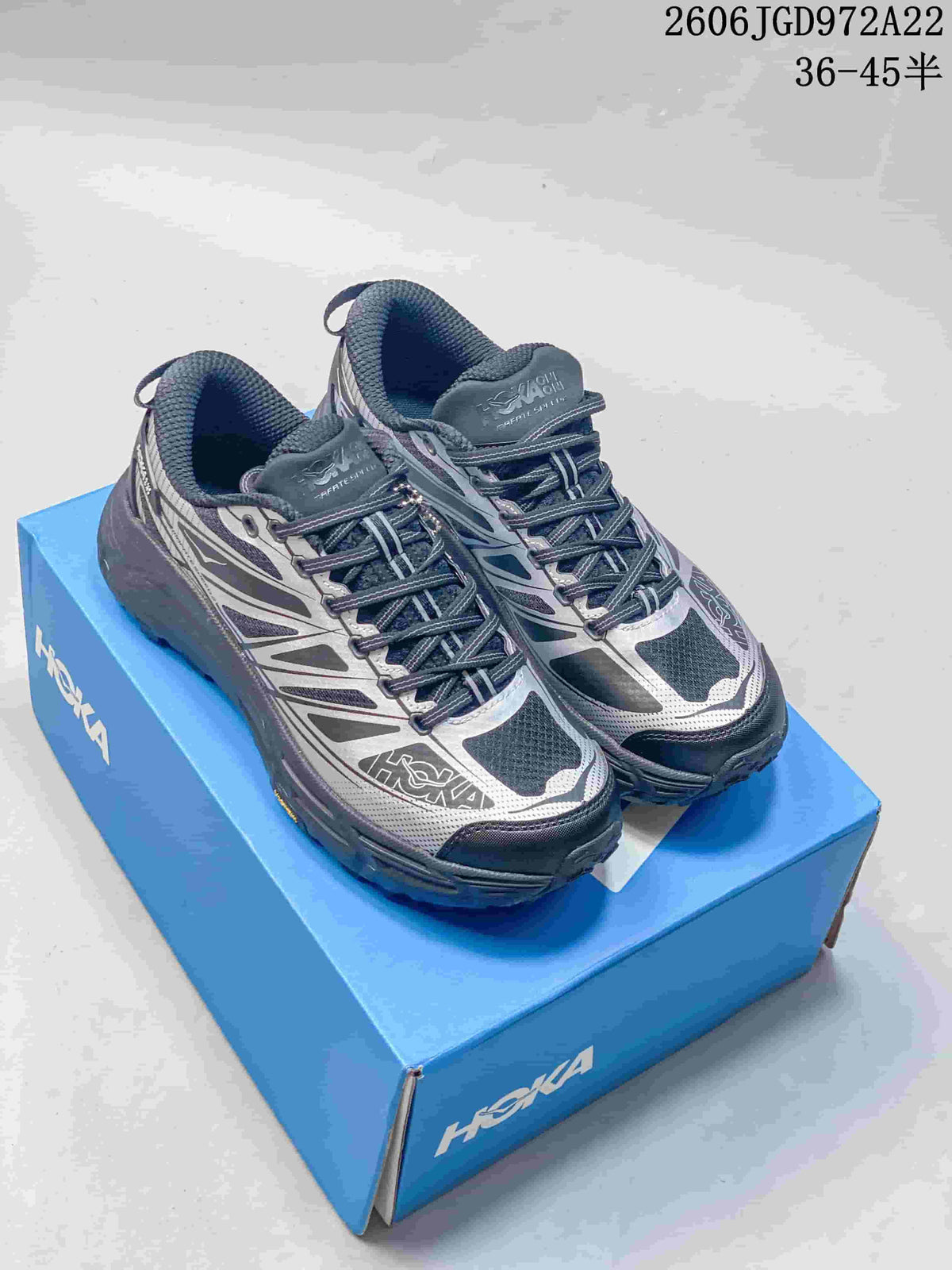 HOKA Mafate Speed 4 Lite Trail Running Shoes, Silver Gray