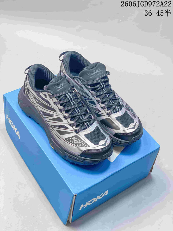 HOKA Mafate Speed 4 Lite Trail Running Shoes, Silver Gray