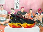 Under Armour Curry Basketball Shoes Black Yellow Red