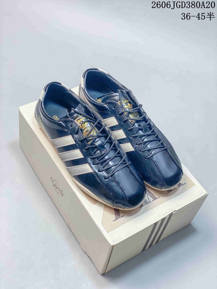 Adidas Originals Tokyo Low-Top Sneakers in Navy and Silver