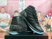 Under Armour Black and Blue High-Top Basketball Shoes