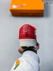 Nike Blazer Low '77 Jumbo Red and White Sneakers