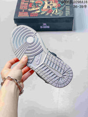 Jordan Air Jordan 1 Low Strap Sneakers in Gray and White