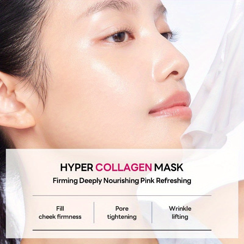 Mediheal Hyper Collagen_Collagen Real Deep Mask 4pcs Collagen Gel Mask for Multilifting Care Achieves Bouncy Light Beige Boosts Pore Elasticity 30mins Quick Care Extra Hydration