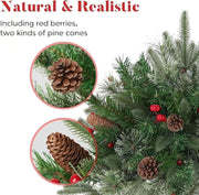 Lighted Artificia Christmas Pots